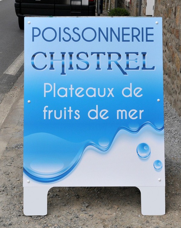 RESTAURATION : Stop trottoir - Chevalet à Saint-Malo